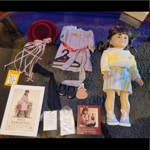 American Girl Doll Samantha Parkington Pleasant Company With Accessiores Retired